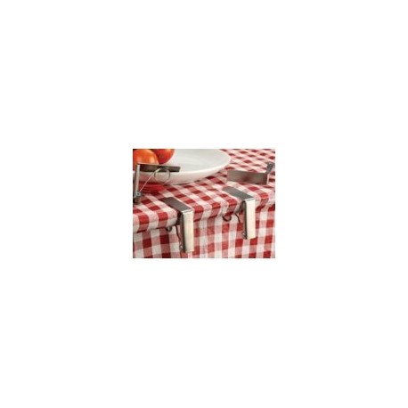International Endurance Stainless Steel Tablecloth Clips, Set of 4,Silver,1 pack