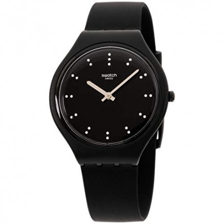 Men's Quartz Watch with Silicone Strap, Black
