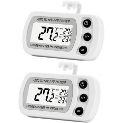 2 Pack Digital Refrigerator Freezer Thermometer