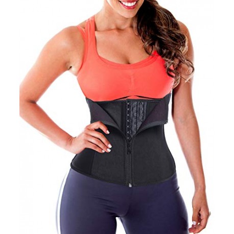 Women Latex Rubber Waist Trainer Corset