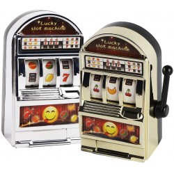Slot Machine Toy, 2PCS Mini Casino Lucky Lottery Game Machine