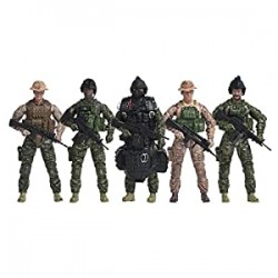 5 Pack Military Toy Soldiers Playset