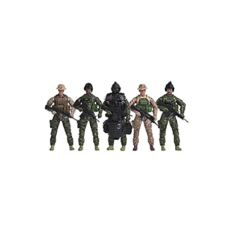5 Pack Military Toy Soldiers Playset