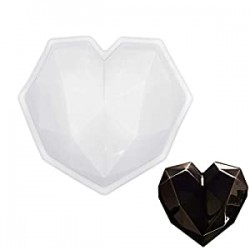 Diamond Heart Love Shape Silicone Cake Mold