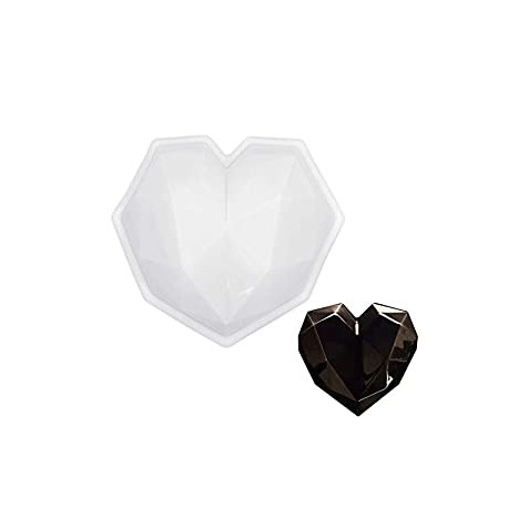 Diamond Heart Love Shape Silicone Cake Mold