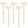 20pcs Mini Wooden Hammer Mallet Pounding Toy