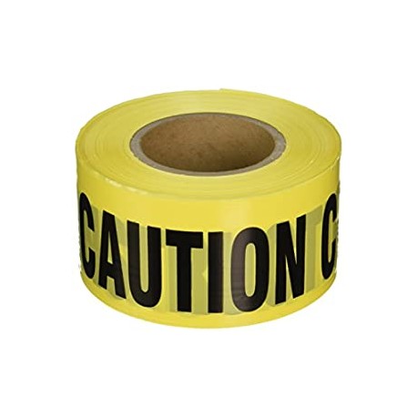 CAUTION - CONSTRUCTION, 3-inch by 1000-foot