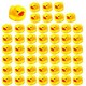 50 Pack Mini Rubber Ducky Float Duck Baby Bath Toy
