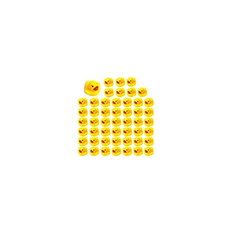 50 Pack Mini Rubber Ducky Float Duck Baby Bath Toy