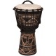 8" Hand Carved Spirit Design Rope Djembe