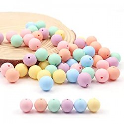 60PCS 15mm Candy Color