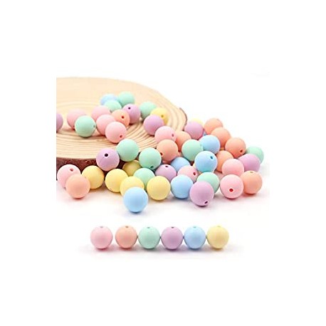 60PCS 15mm Candy Color