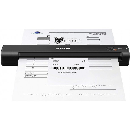 Epson Workforce ES-55R Mobile Receipt and Document Scanner