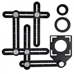 Aluminum alloy multi-function six-fold ruler angle finder universal