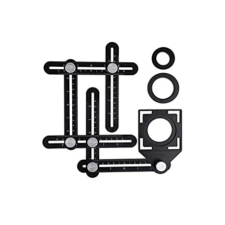 Aluminum alloy multi-function six-fold ruler angle finder universal