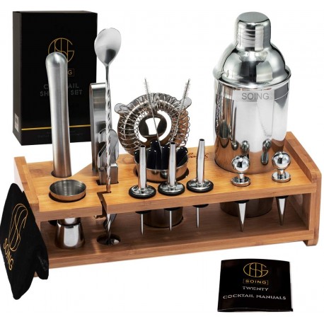 24-Piece Cocktail Shaker Set