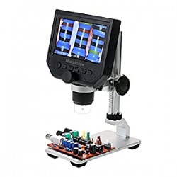 600X Microscope, KKmoon 600X 4.3" LCD Display 3.6MP Electronic Digital Video Microscope Portable LED