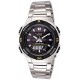 Men's AQS800WD-1EV Slim Solar Multi-Function Analog-Digital Watch