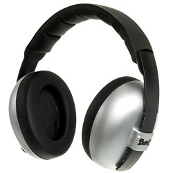 Baby Banz Infant Hearing Protection Sound Blocking Earmuffs (Silver)