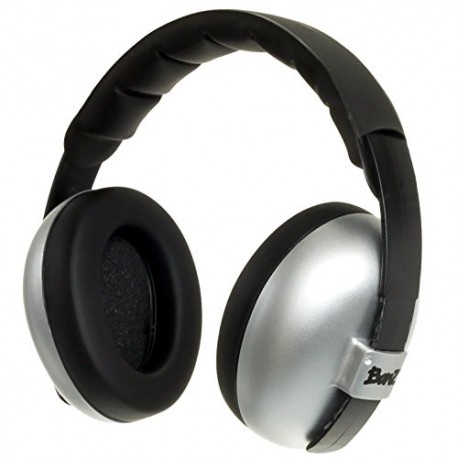 Baby Banz Infant Hearing Protection Sound Blocking Earmuffs (Silver)