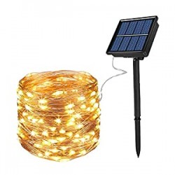 LED Fairy Lights 8 Modes 3-Strands Copper Wire 72 ft