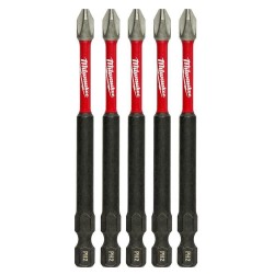 Milwaukee 48-32-4564 2 Phillips Shockwave 3-1/2 in. Power Bit (5 pack)