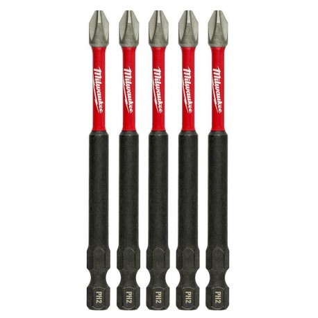 Milwaukee 48-32-4564 2 Phillips Shockwave 3-1/2 in. Power Bit (5 pack)