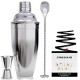 Cresimo 24 Ounce Cocktail Shaker Bar Set with Accessories
