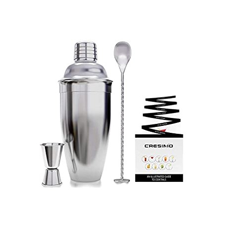 Cresimo 24 Ounce Cocktail Shaker Bar Set with Accessories