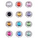 Purse Hooks, Set of 12 pcs Colorful Purse Hooks Crystal Diamond