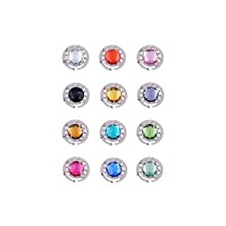 Purse Hooks, Set of 12 pcs Colorful Purse Hooks Crystal Diamond