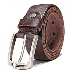 100% Italian Cow Leather Belt Men