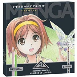 Prismacolor 1774800 Premier Colored Pencils, Manga Colors, 23-Count