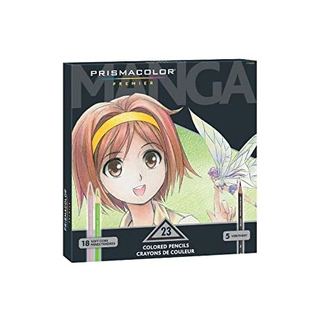 Prismacolor 1774800 Premier Colored Pencils, Manga Colors, 23-Count
