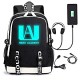 Backpack Academia Cosplay with USB Charging Port