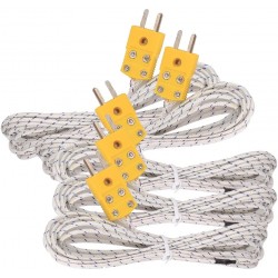 5pcs 3M K Type Mini-Connector Thermocouple Temperature Probe Sensor Measure Range -50~700°C