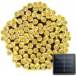 3 of Solar Christmas Lights 72 Feet 22 Meter 200 LED 8 Modes Fairy String Lights for Outdoor