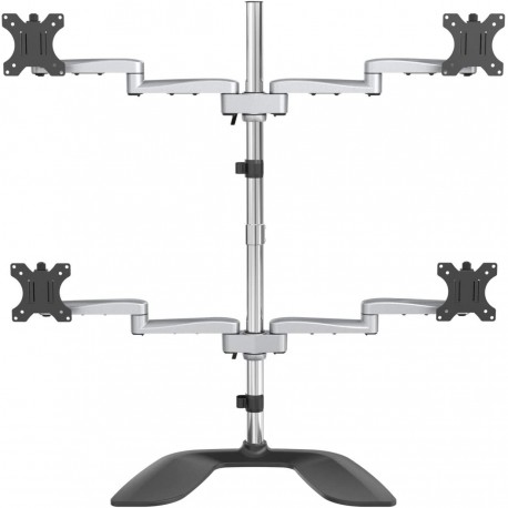 Quad Monitor Stand - Ergonomic VESA 4 Monitor Arm (2x2) up to 32"