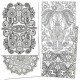 4 Assorted Coloring Books for