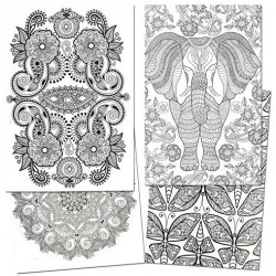 4 Assorted Coloring Books for
