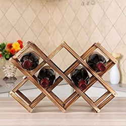 10 Bottle Wooden Stackable Wine Cellar Racks