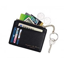 Girl Mini Wallet with Keychain (Black)