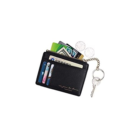 Girl Mini Wallet with Keychain (Black)