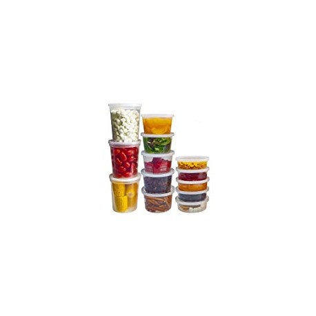 Food Storage Containers with Lids 8oz, 16oz, 32oz