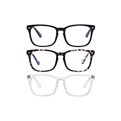 Pack 6 of Gaming Glasses for Women Man (3pc-Leopard-Black-White)