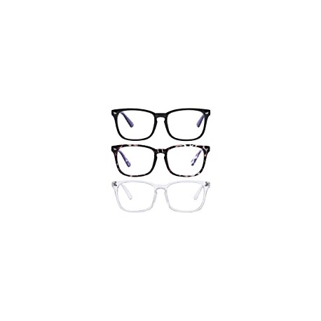 Pack 6 of Gaming Glasses for Women Man (3pc-Leopard-Black-White)
