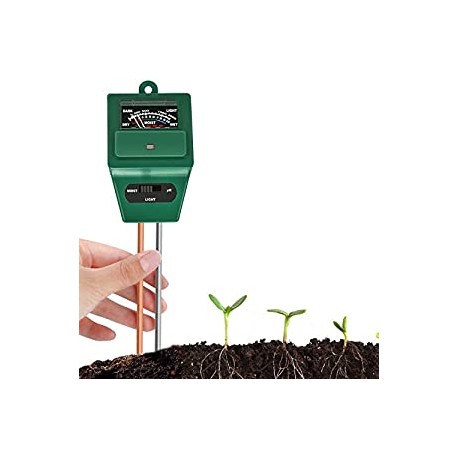 3-in-1 Moisture Meter Soil Test Kit Moisture/Light/PH Soil Tester Gardening Tool Kits for Garden Plants Care