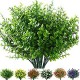 7 Bundles Artificial Grasses Outdoor Fake Grasses for Decoration UV