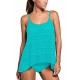 Women's Stripe Tankini Top Bikini