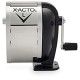 table- or wall-mount pencil sharpener, chrome receptacle, black base, 1 Unit